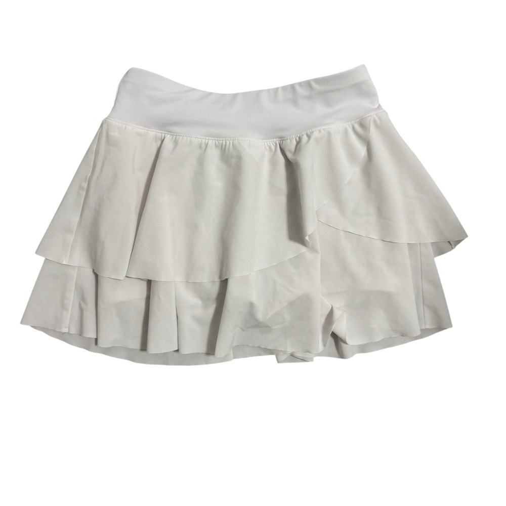 DSG White Athletic Skort with Subtle Logo Girls Size XS